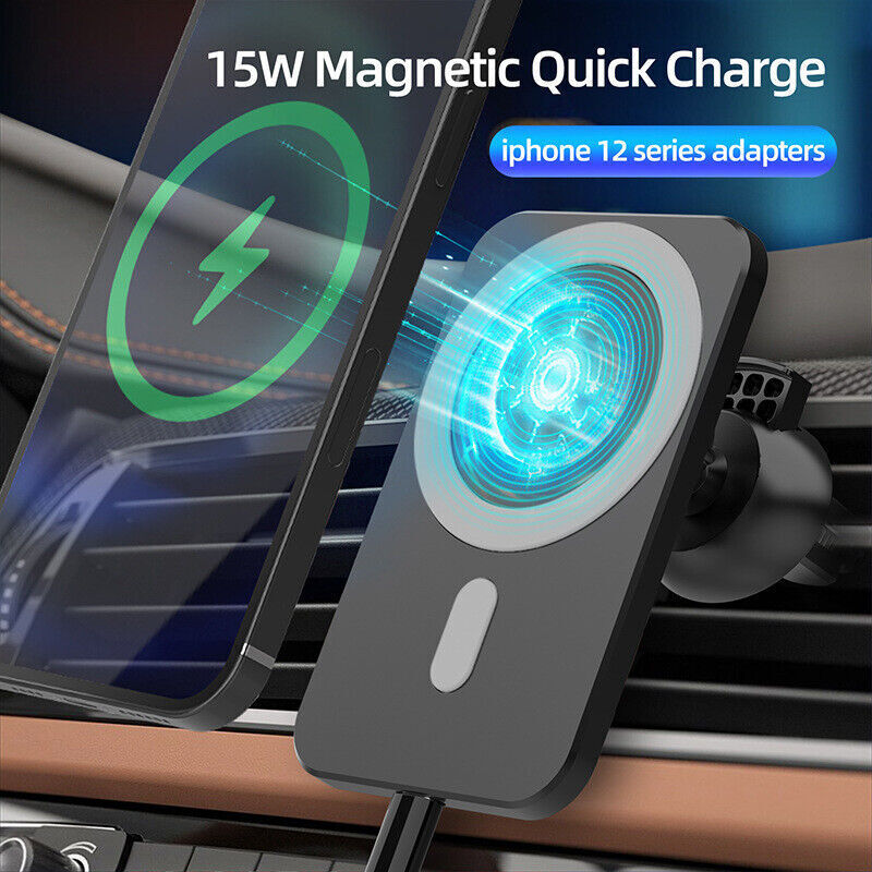 Magsafe Magnetic Car Wireless Charger Mount Holder For iPhone 14/13/12 Pro Max