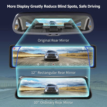 Load image into Gallery viewer, Dual Dash Camera 4K 12&quot; Mirror with Backup Camera
